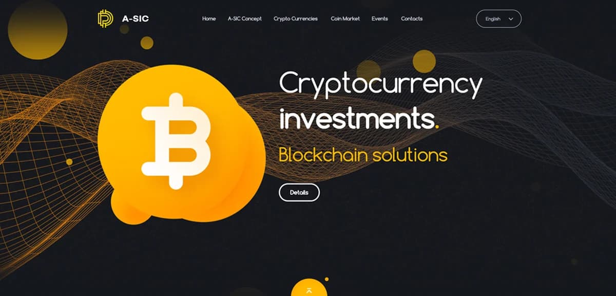 A-sic cryptocurrency portfolio tracker showing real-time coin prices and charts